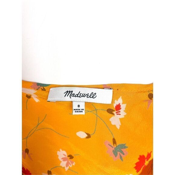 Madewell Mustard Floral Ruffle Camisole - Picture 3 of 7